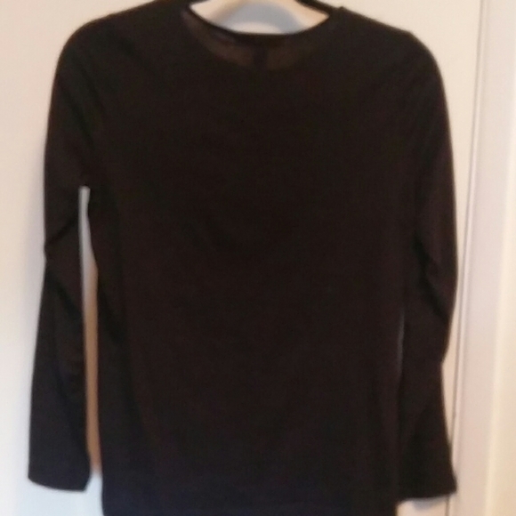 Black 100 % Cotton + Lace Ralph Lauren T-shirt - Picture 3 of 4